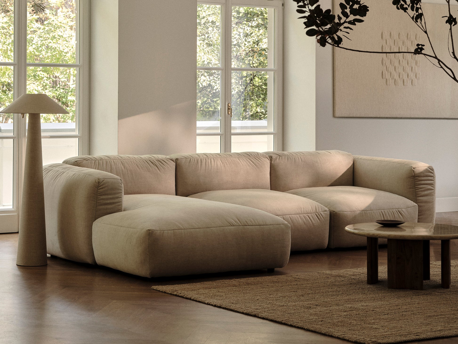 Martina large pouf, 108x108 cm