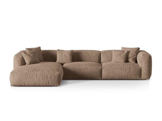 Martina Modular Corner Sofa XL, 3 Seats, 330x176 cm — Dark Beige / Left