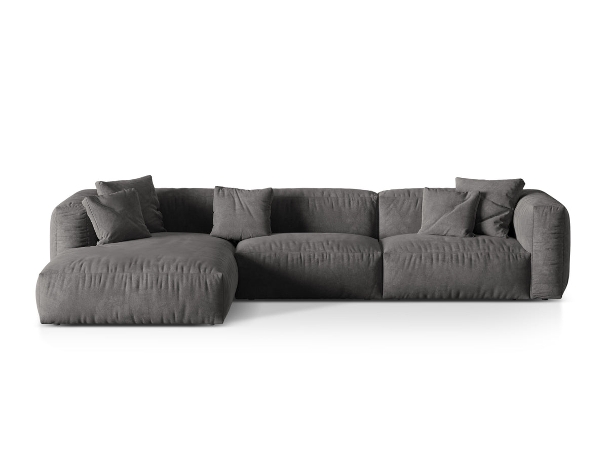 Martina Modular Corner Sofa XL, 3 Seats, 330x176 cm — Grey / Left