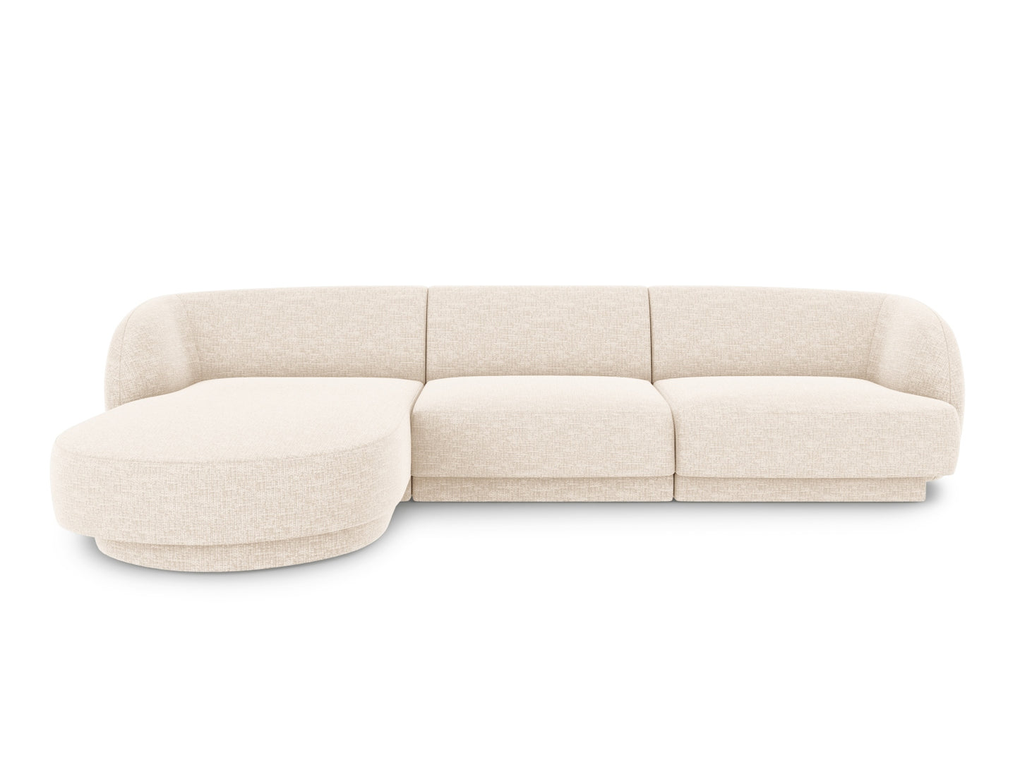 Ecksofa Chenille Beige Miley — Light Beige
