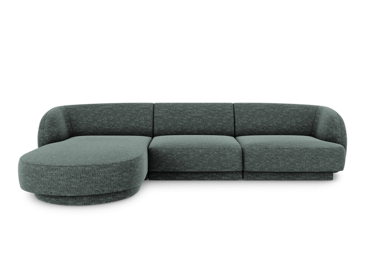 Miley Corner Sofa, 4 Seats, 255x156 cm — Petrol / Left