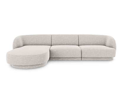 Ecksofa Chenille Beige Miley — Light Grey