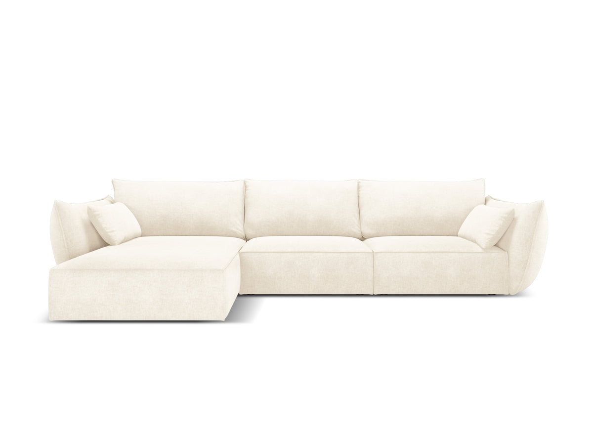 Kaelle Corner Sofa, 4 Seats, 308x171 cm — Light Beige / Left