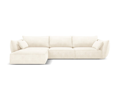 Ecksofa Chenille Beige Kaelle — Light Beige