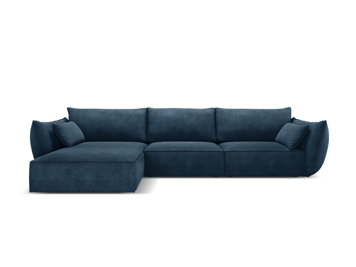 Kaelle Corner Sofa, 4 Seats, 308x171 cm — Royal Blue / Left