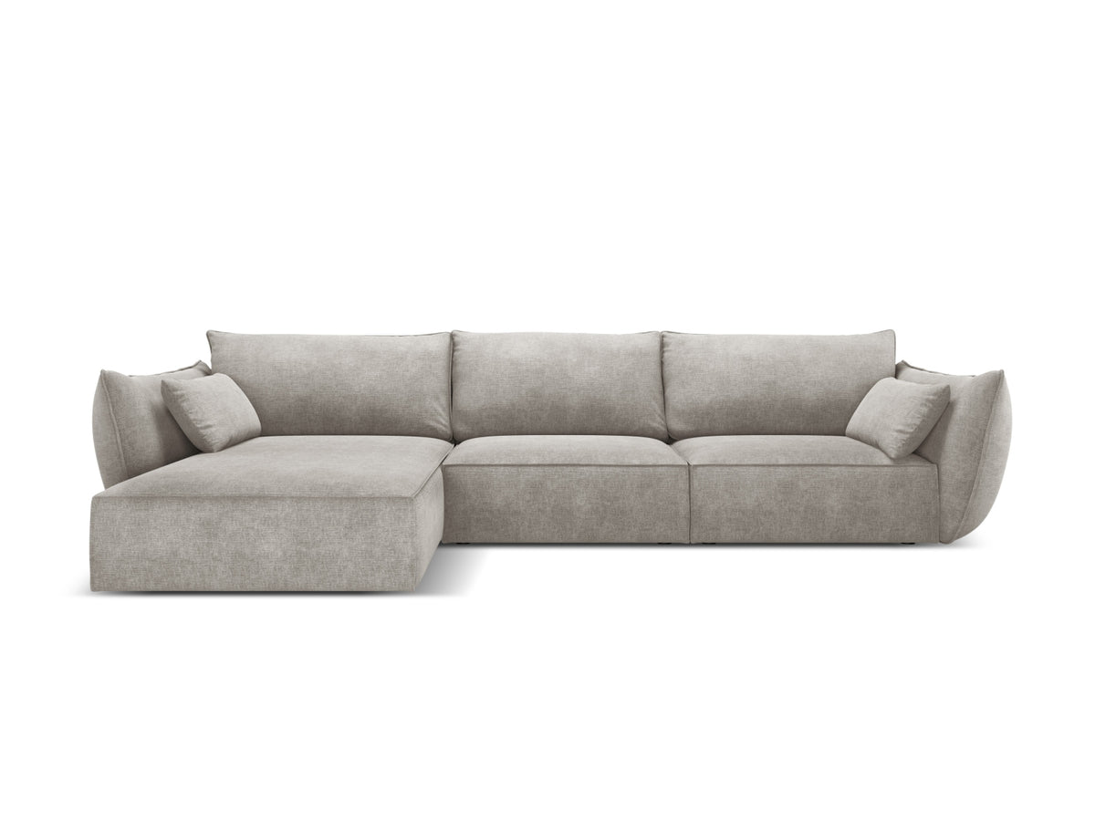 Kaelle Corner Sofa, 4 Seats, 308x171 cm — Light Grey / Left