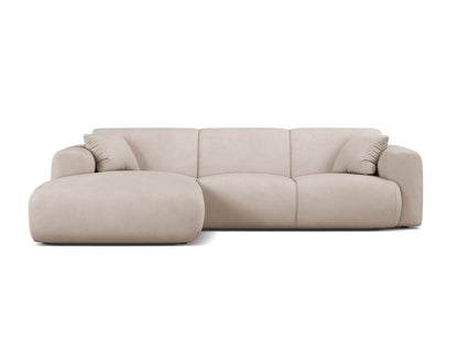 Ecksofa Chenille Beige Molino — Beige