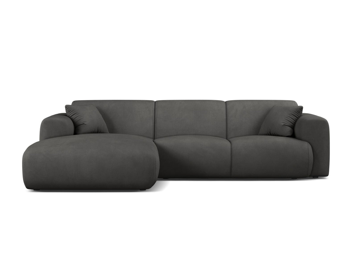 Molino Corner Sofa, 4 Seats, 255x170 cm — Dark Grey / Left