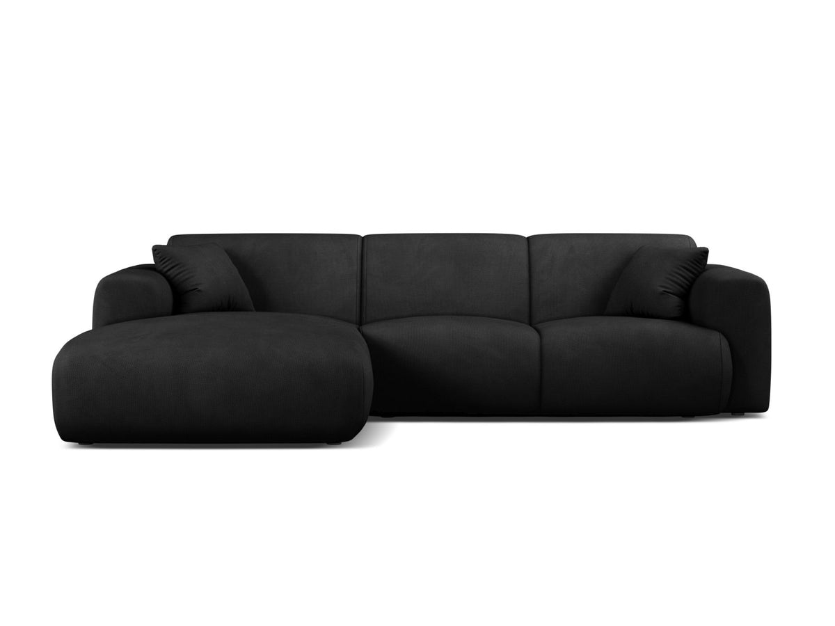 Molino Corner Sofa, 4 Seats, 255x170 cm — Black / Left