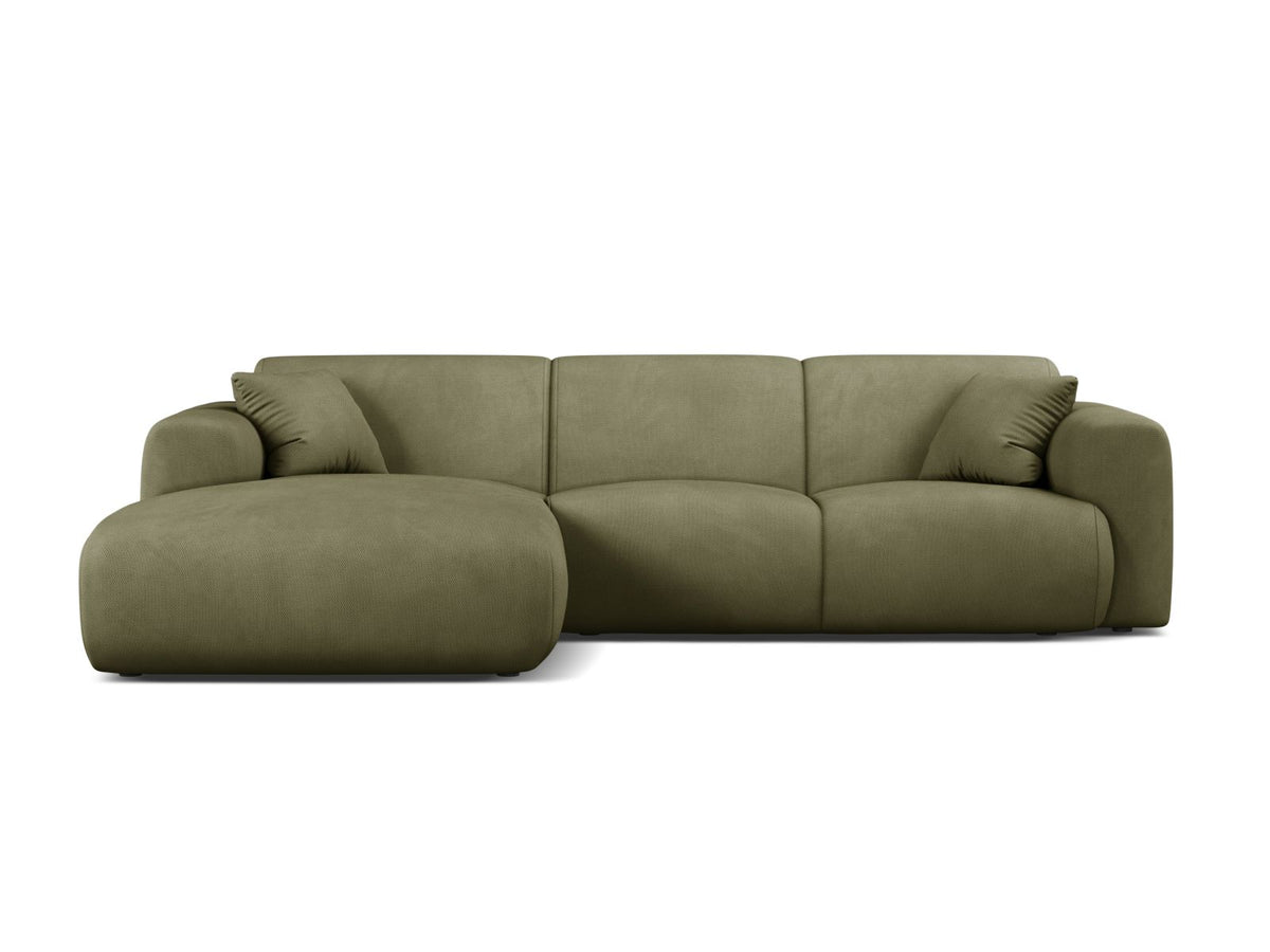 Molino Corner Sofa, 4 Seats, 255x170 cm — Light Green / Left