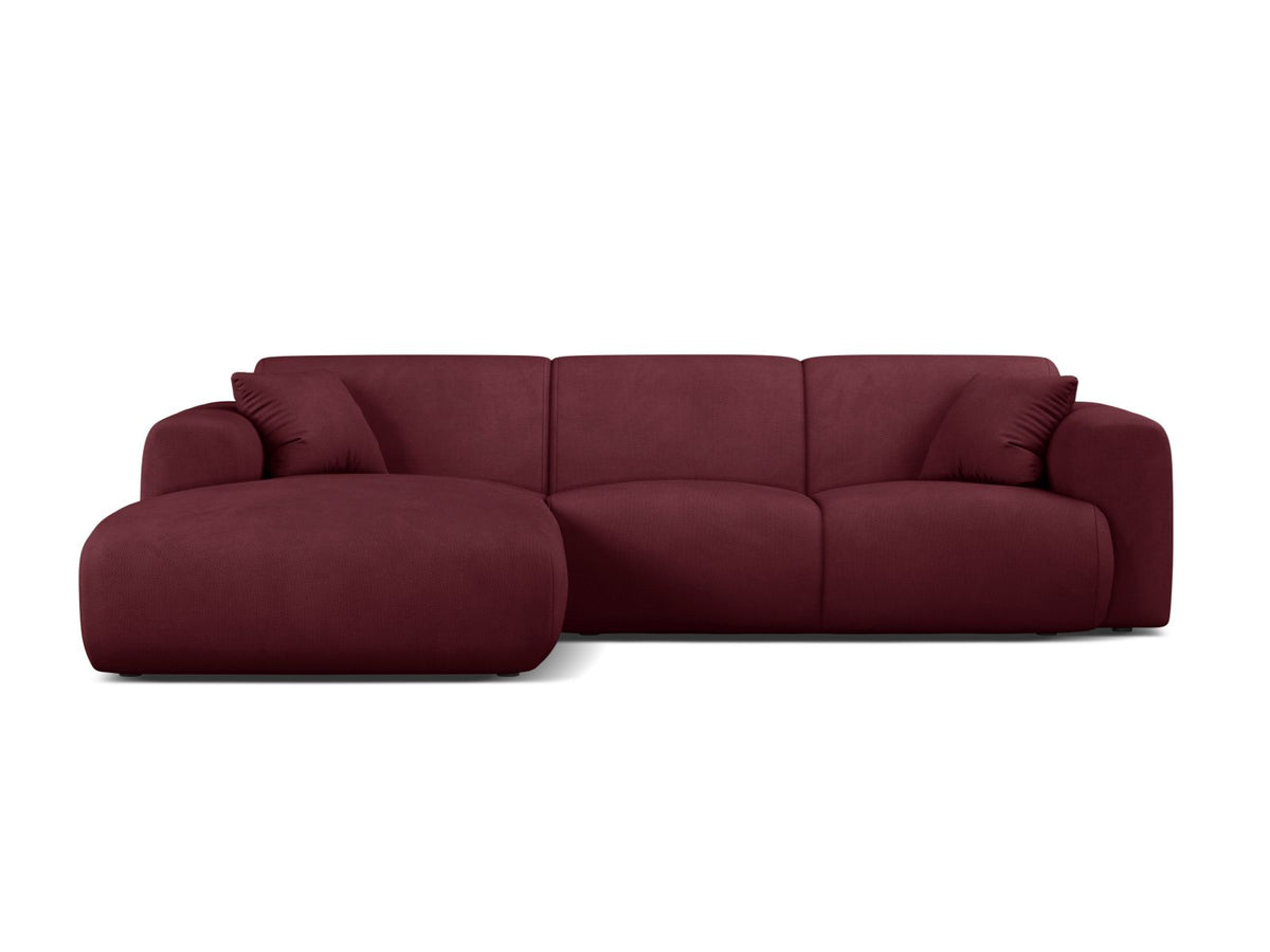 Molino Corner Sofa, 4 Seats, 255x170 cm — Bordeaux / Left