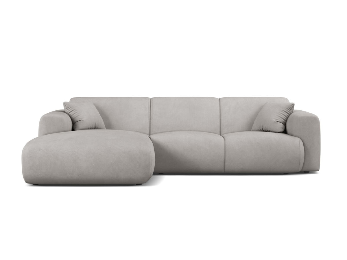 Molino Corner Sofa, 4 Seats, 255x170 cm — Light Grey / Left