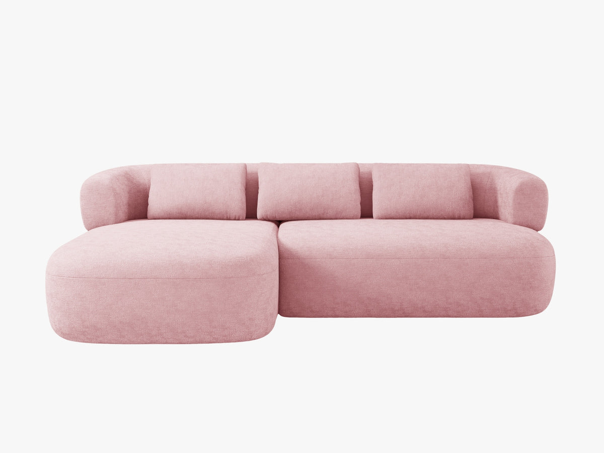 Jenny Corner Sofa, 5 Seats, 225x145 cm — Pink / Left