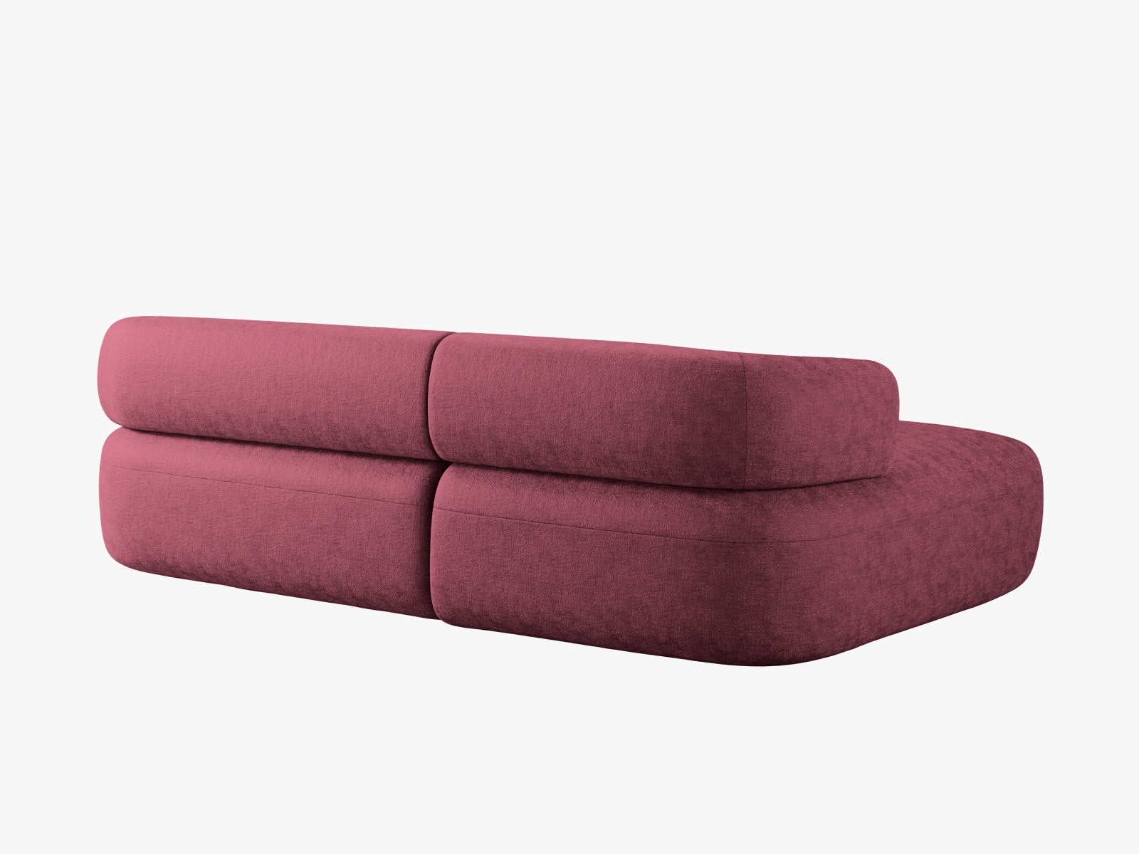 Ecksofa Chenille Cherrywood Jenny — Maße und Details