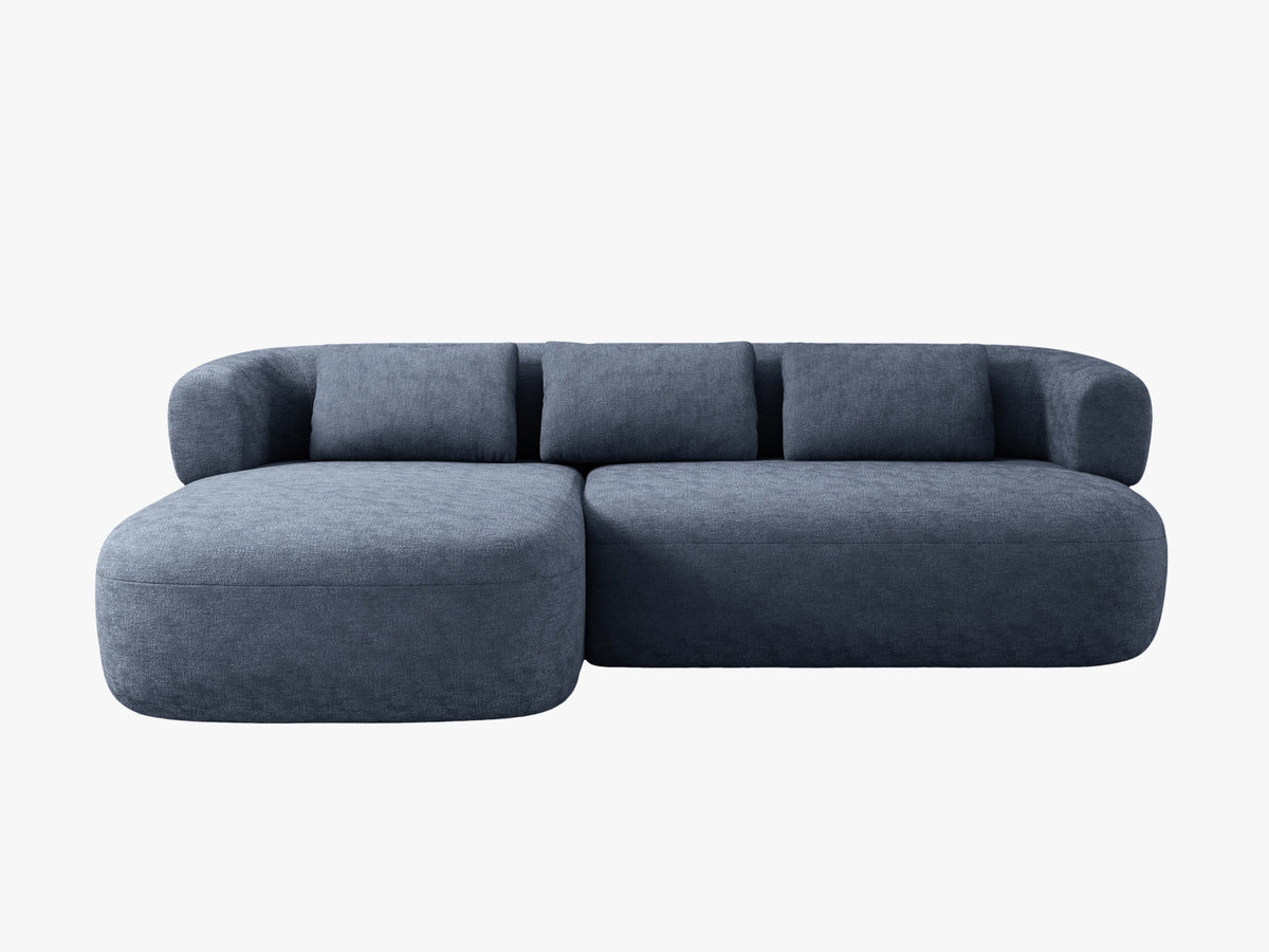 Jenny Corner Sofa, 5 Seats, 225x145 cm — Dark Blue / Left