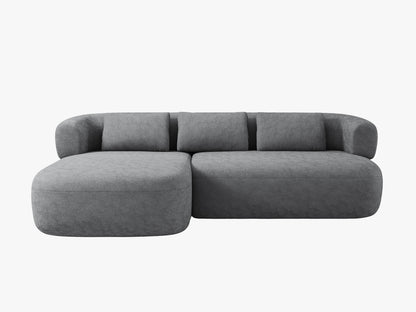 Ecksofa Chenille Cherrywood Jenny — Dark Grey