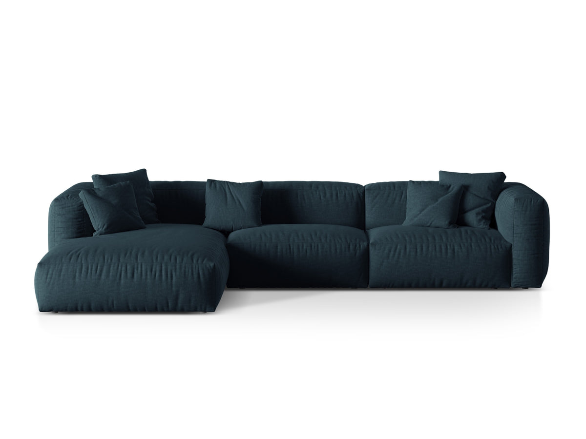 Martina Modular Corner Sofa XL, 3 Seats, 330x176 cm — Blue Jeans / Left