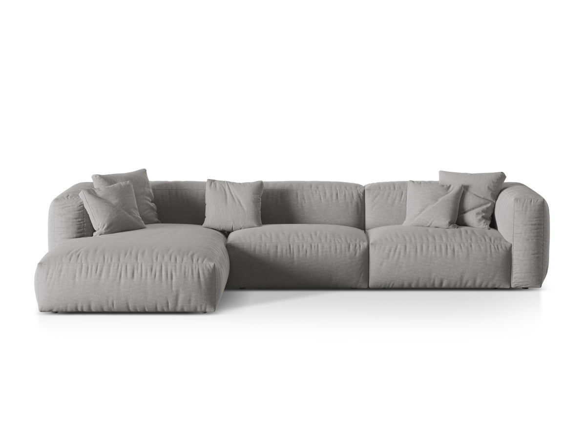 Martina Modular Corner Sofa XL, 3 Seats, 330x176 cm — Light Grey / Left