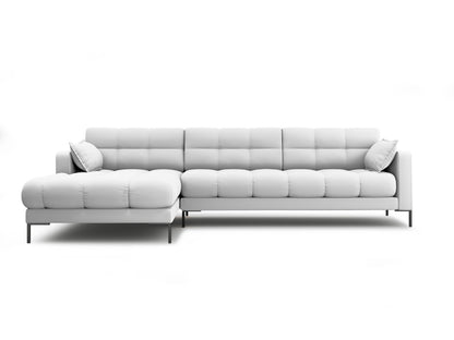 Ecksofa Strukturstoff Beige Mamaia — Light Grey
