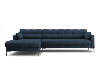 Ecksofa Strukturstoff Beige Mamaia — Blue