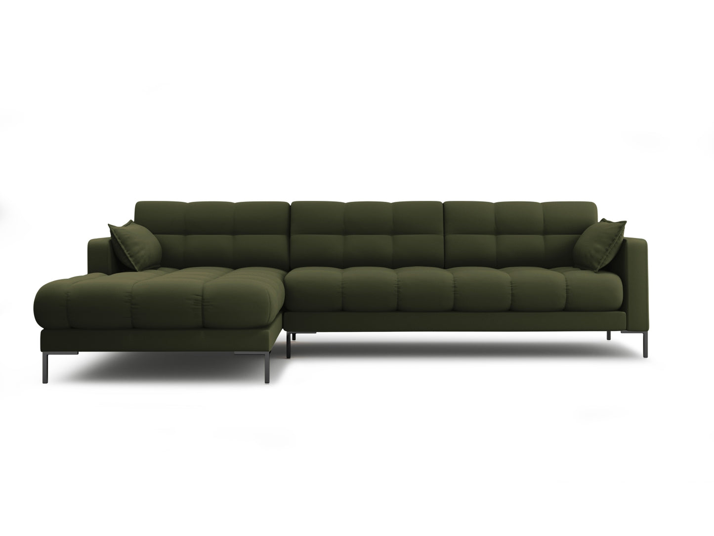 Ecksofa Strukturstoff Beige Mamaia — Green