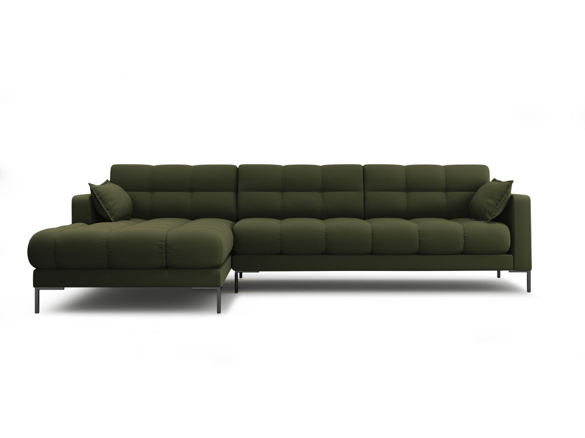 Mamaia Corner Sofa, 5 Seats, 293x185 cm — Green / Left