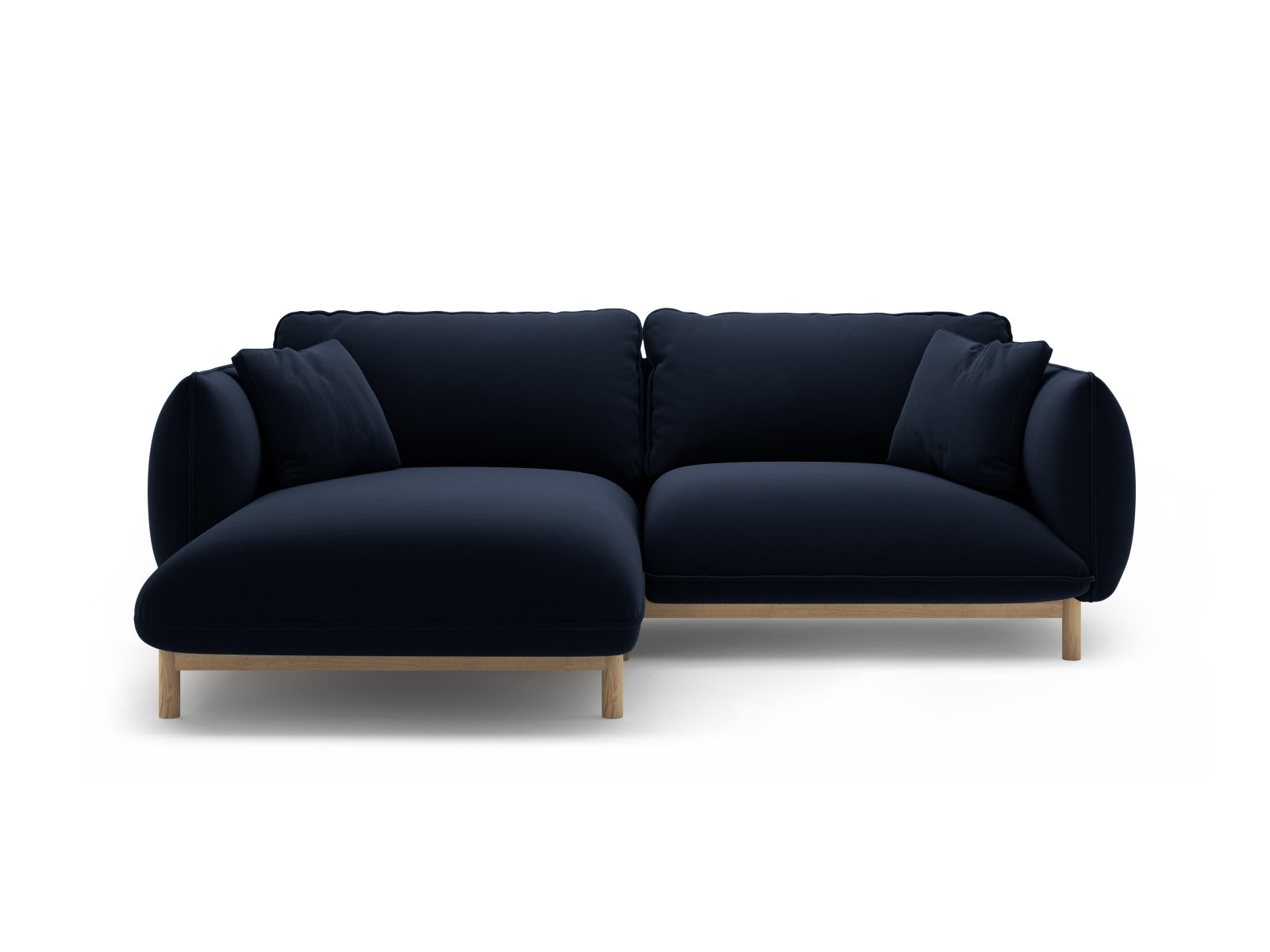 Ada Corner Sofa, 3 Seats, 220x179 cm — Royal Blue / Left
