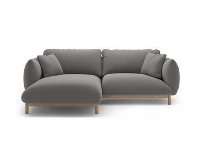 Ecksofa Samt Schwarz Ada — Grey