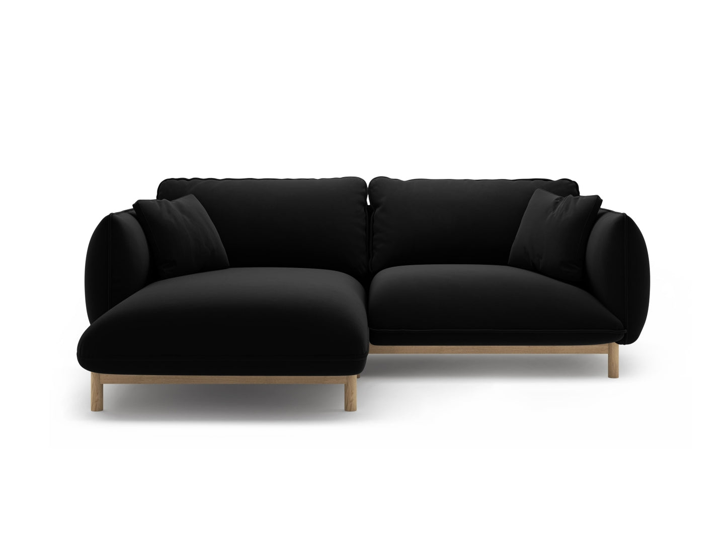 Ecksofa Samt Schwarz Ada — Black