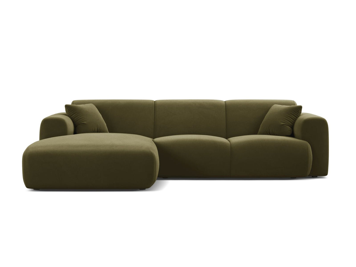Molino Corner Sofa, 4 Seats, 255x170 cm — Light Green / Left