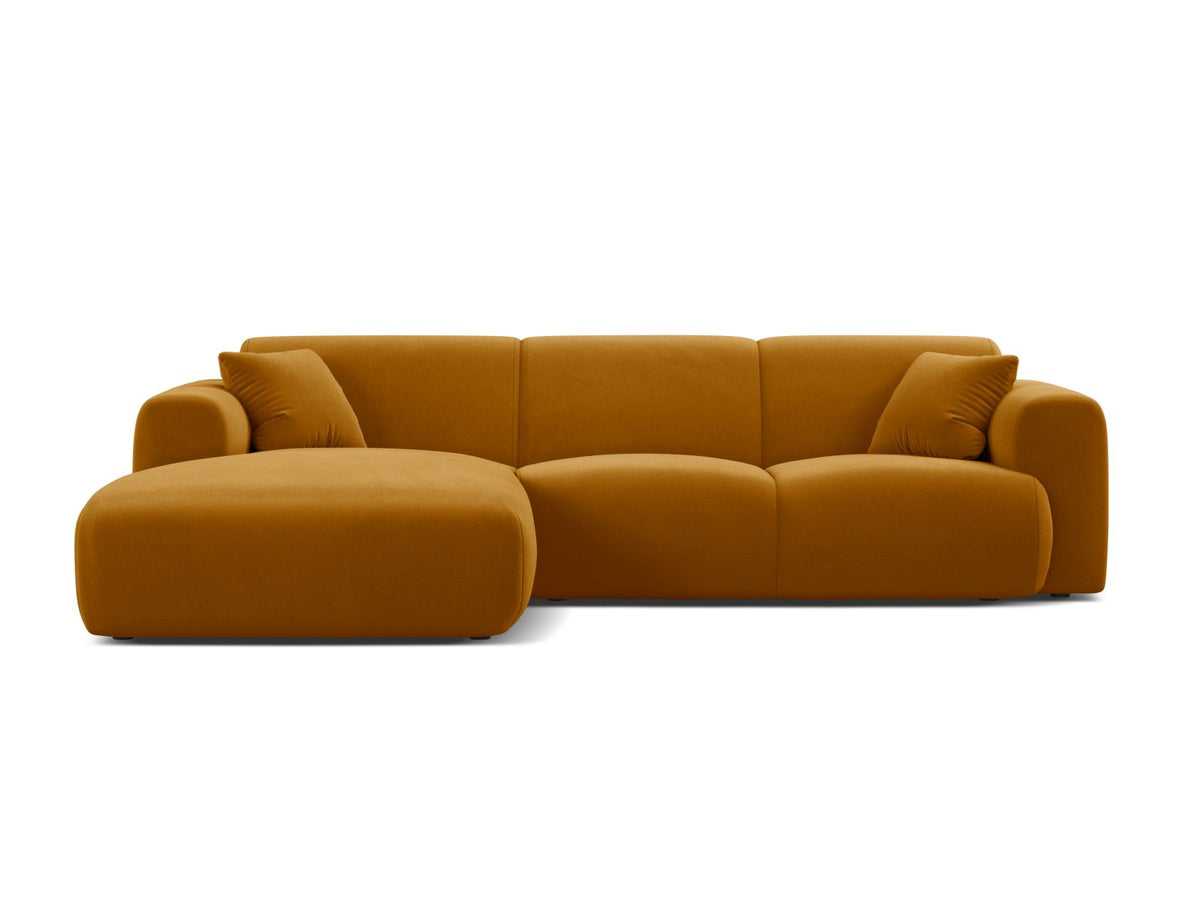 Molino Corner Sofa, 4 Seats, 255x170 cm — Yellow / Left