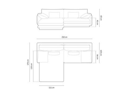 Ecksofa Samt Cuoio Torino — Ansicht 6