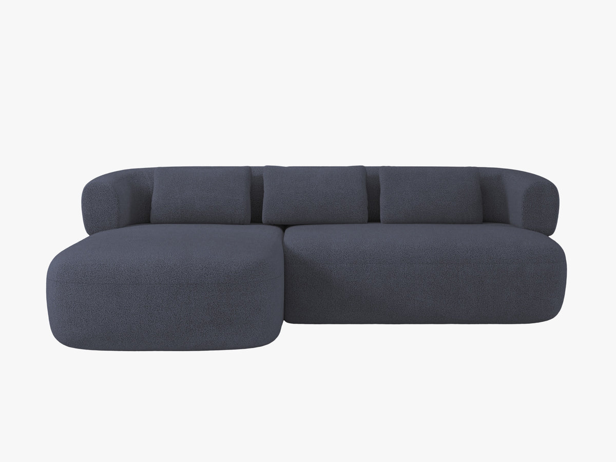 Jenny Corner Sofa, 5 Seats, 225x145 cm — Dark Blue / Left