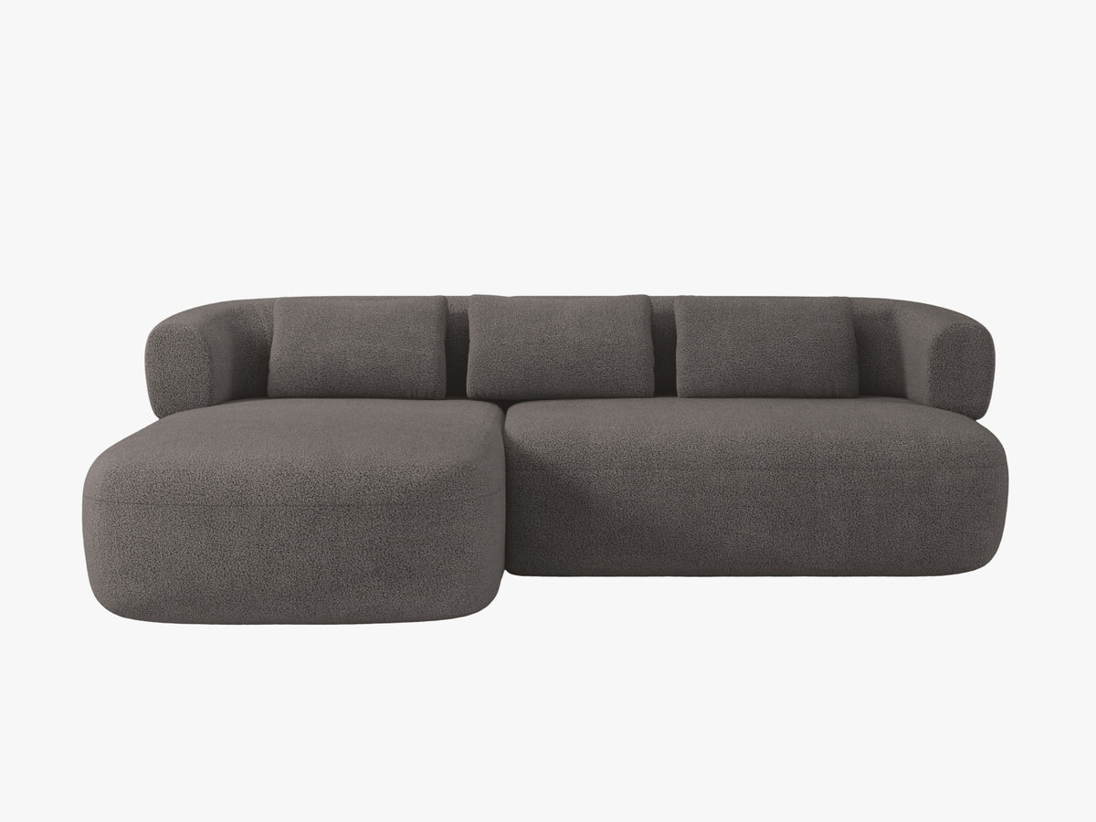 Jenny Corner Sofa, 5 Seats, 225x145 cm — Grey / Left