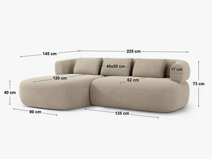 Ecksofa Bouclé Schwarz Jenny — Ansicht 5