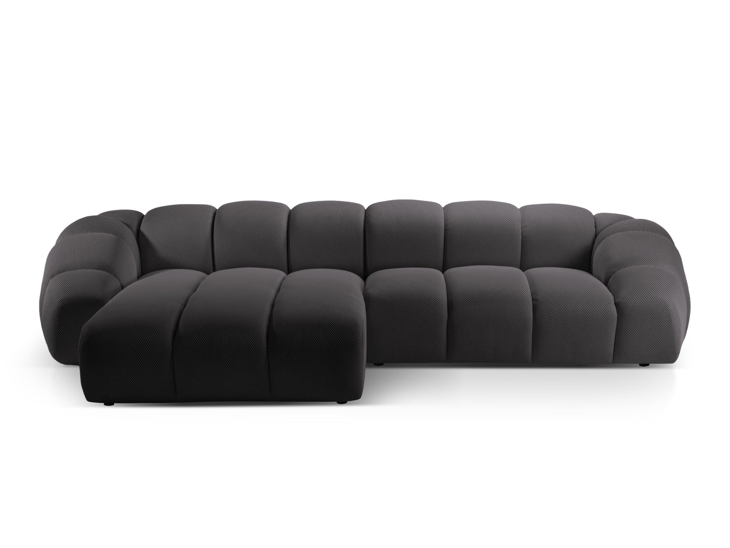 Ecksofa 3D Schwarz Diana — Espresso
