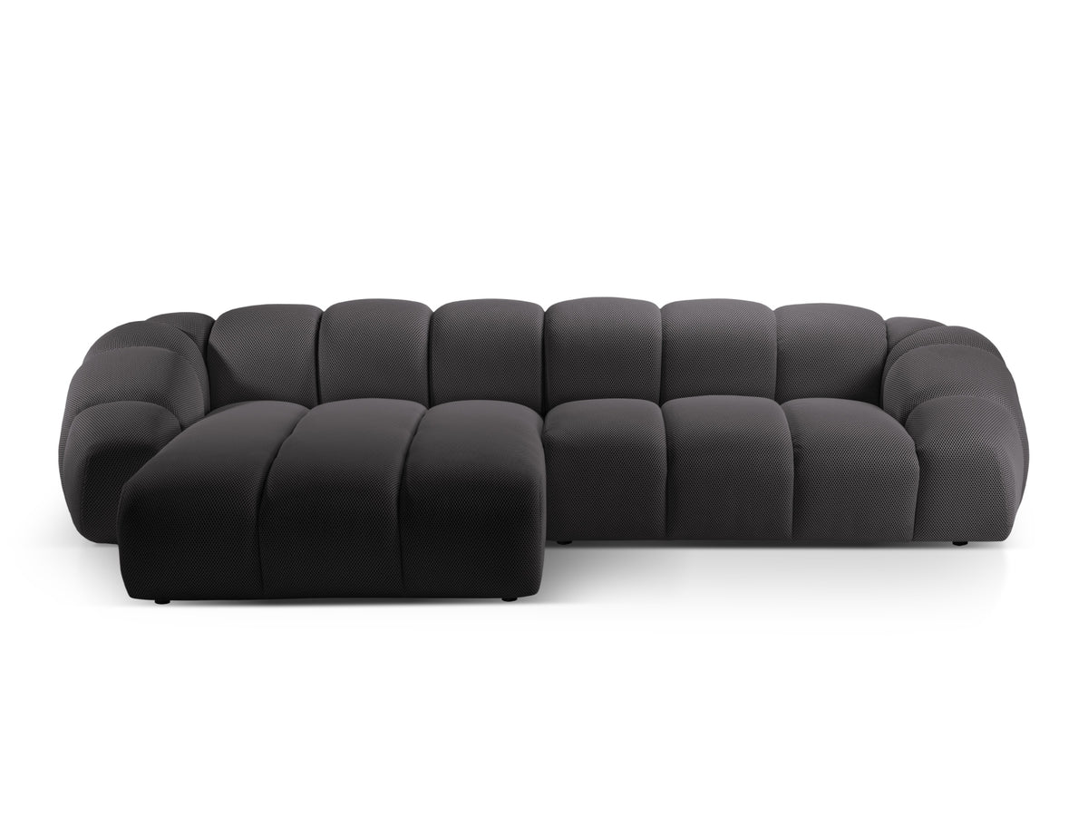 Diana Corner Sofa, 4 Seats, 334x182 cm — Espresso / Left