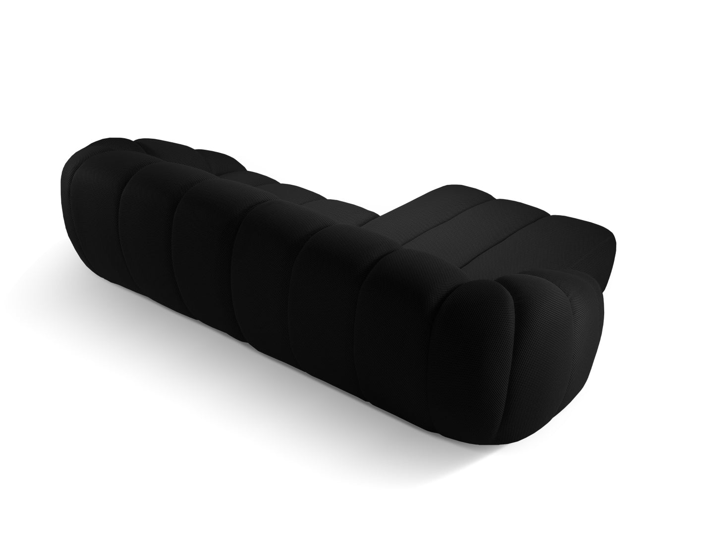 Ecksofa 3D Schwarz Diana — Maße und Details