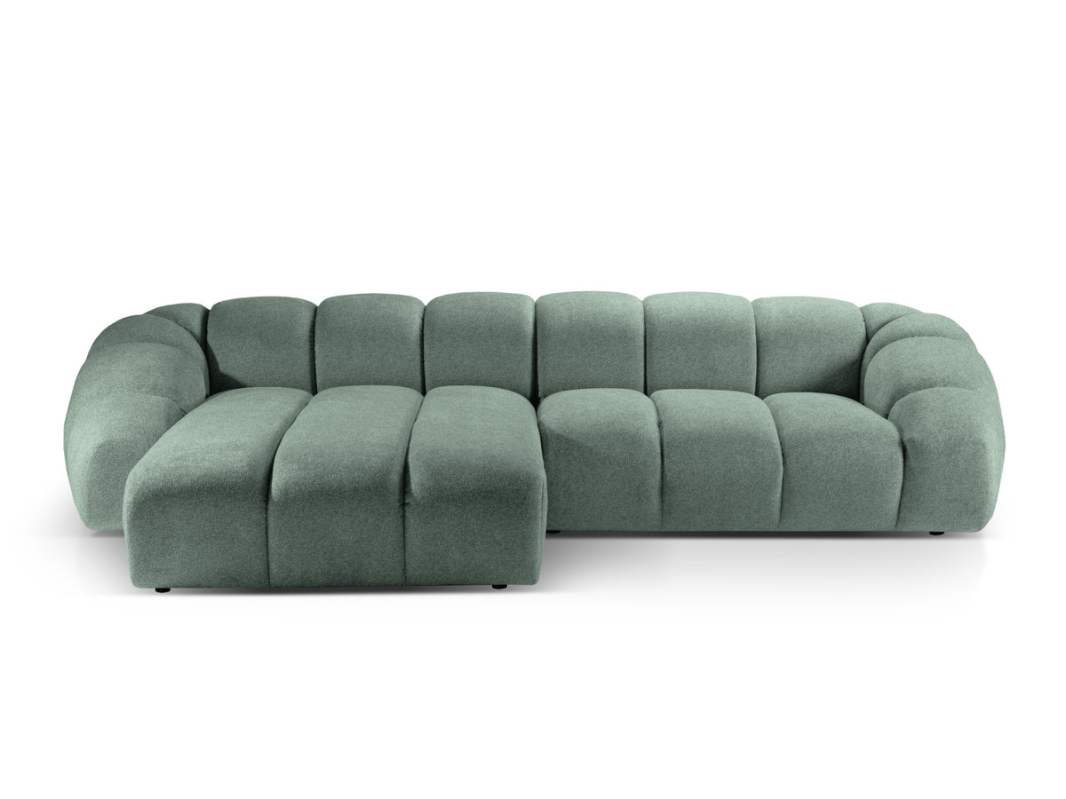 Diana Corner Sofa, 4 Seats, 334x182 cm — Mint / Left