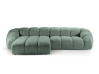 Ecksofa Strukturstoff Anthrazit Diana — Mint