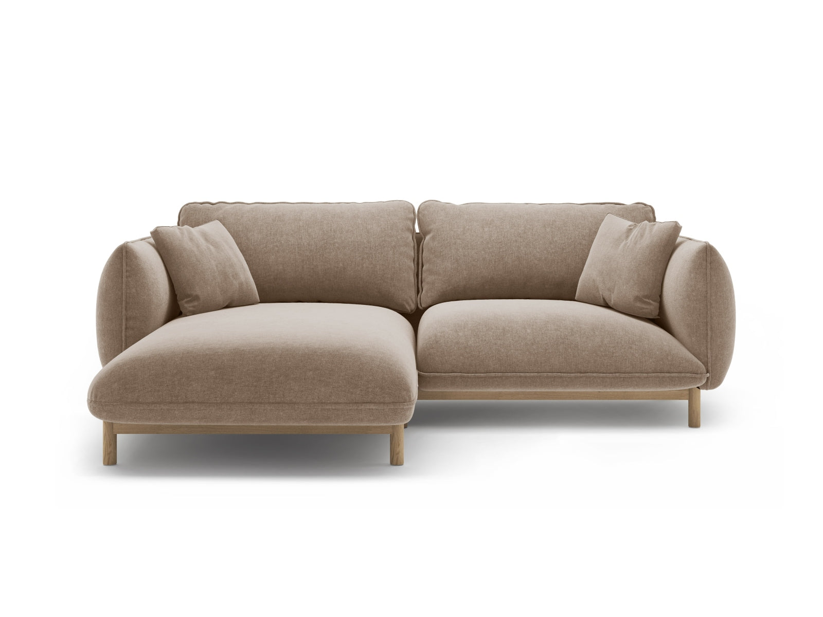 Ada Corner Sofa, 3 Seats, 220x179 cm — Sand / Left