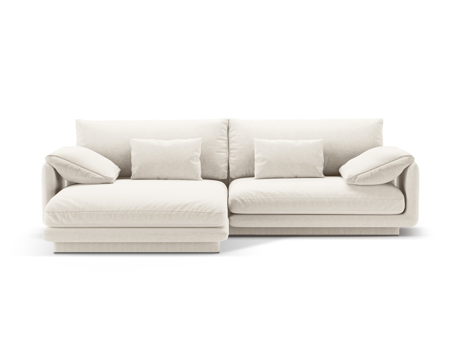 Torino Corner Sofa, 4 Seats, 250x170 cm — Ivory / Left