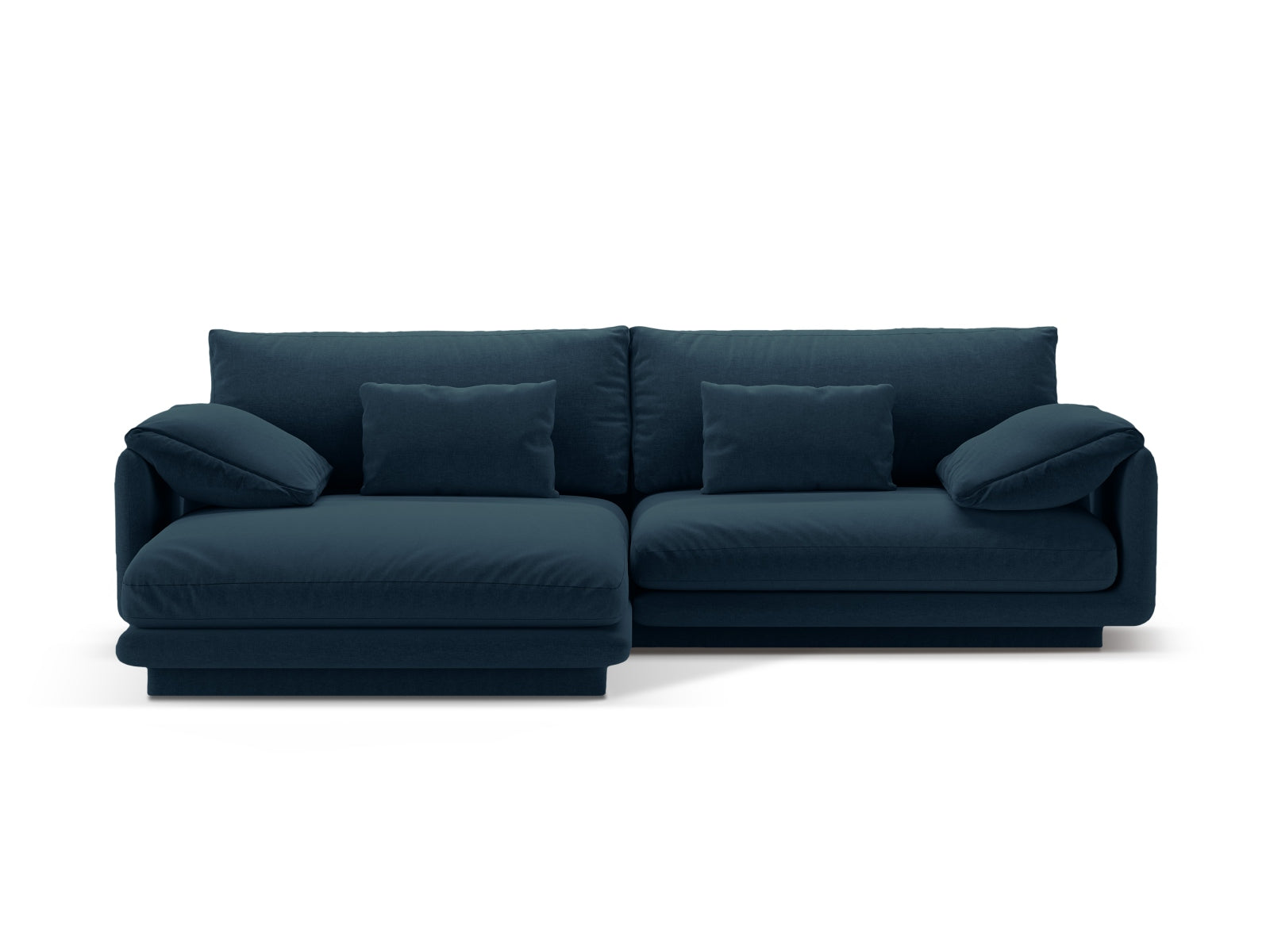 Torino Corner Sofa, 4 Seats, 250x170 cm — Navy Blue / Left
