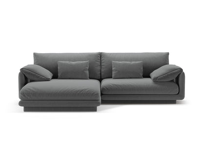 Ecksofa Strukturstoff Dunkelgrau Torino — Dark Grey
