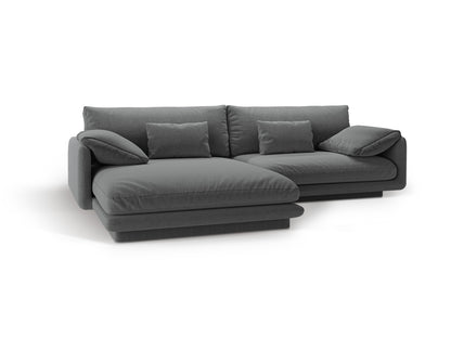 Ecksofa Strukturstoff Dunkelgrau Torino — Maße und Details