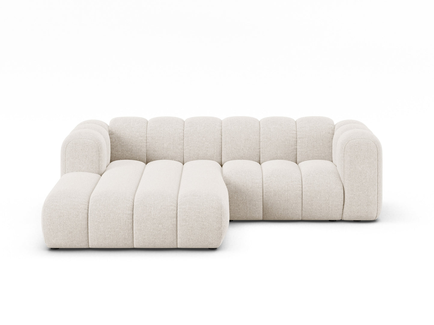 Ecksofa Chenille Brick Lupine — Light Beige