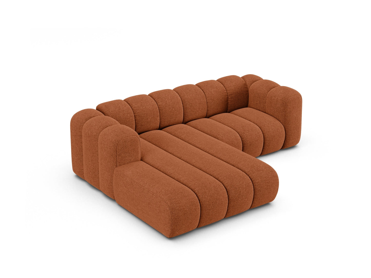 Ecksofa Chenille Brick Lupine — Detailansicht