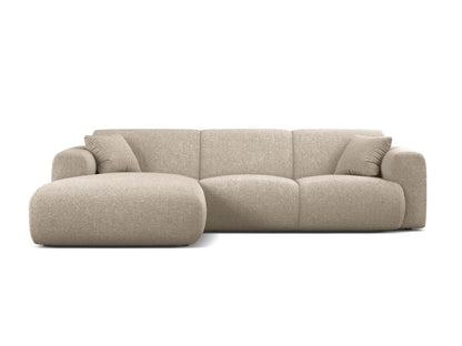 Ecksofa Chenille Anthrazit Molino — Dark Beige