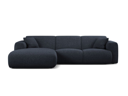 Ecksofa Chenille Anthrazit Molino — Navy Blue