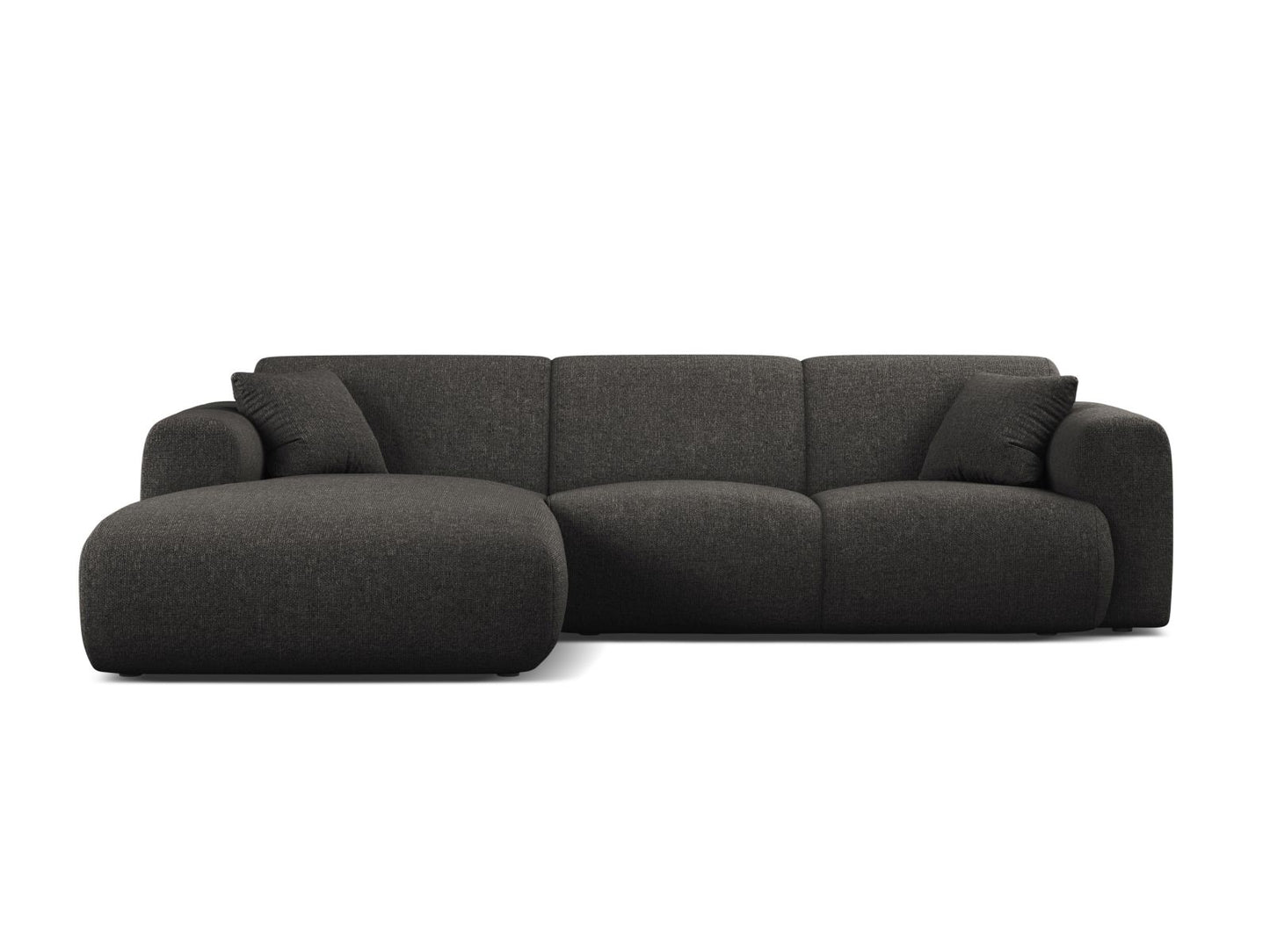 Ecksofa Chenille Anthrazit Molino — Anthracite